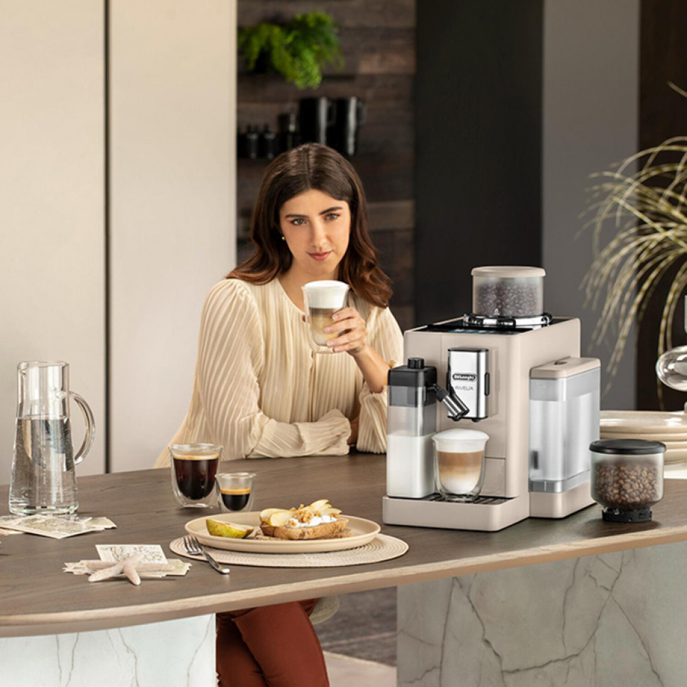 Кофемашина DeLonghi EXAM440.55.BG Rivelia Perfetto бежевый