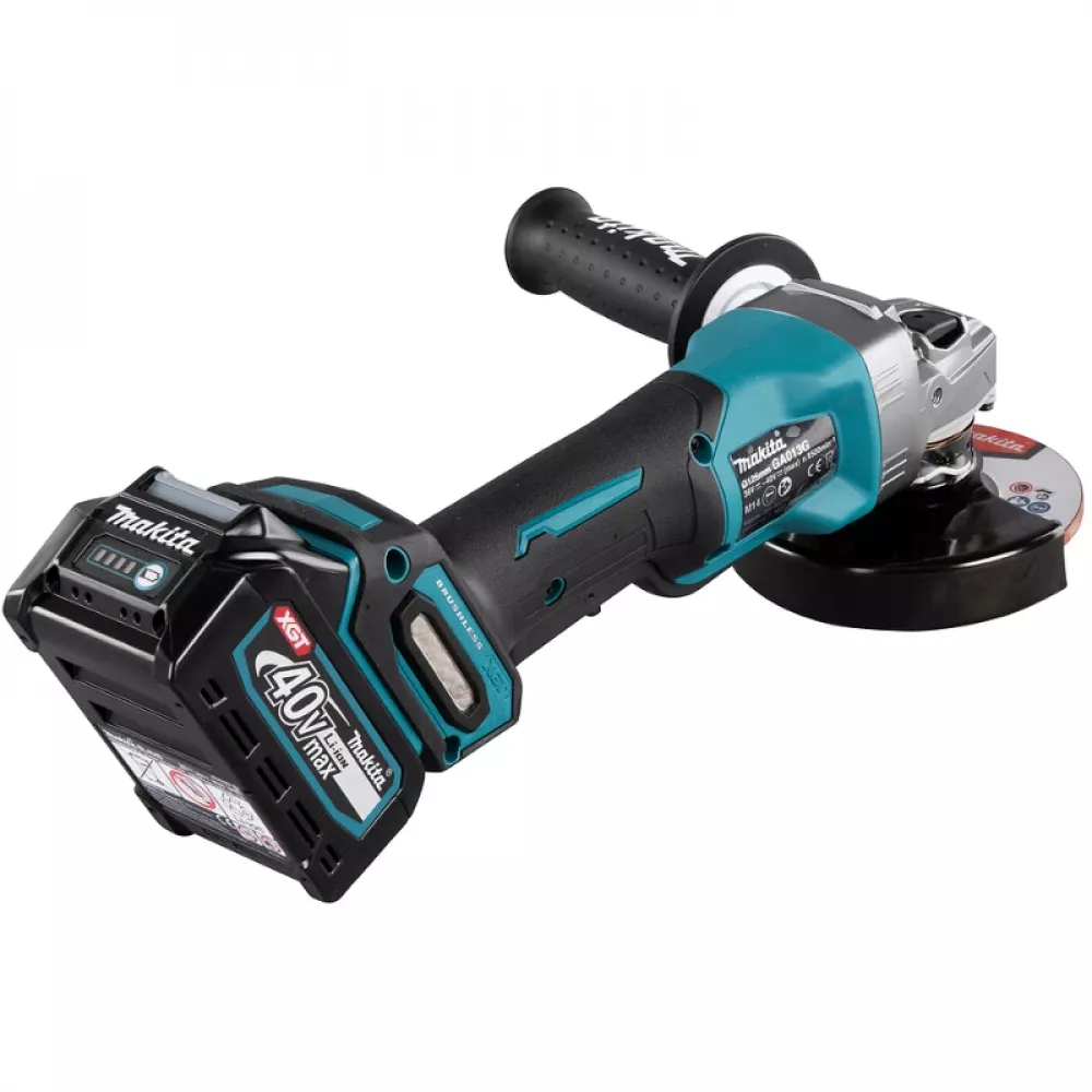 Makita GA013GM201 угловая шлифовальная машина ( 2 x 4 Ач, З/У)