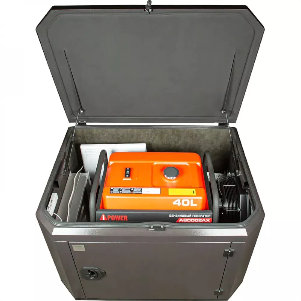 A-iPower A8000EAX бензиновый генератор в кожухе 1200 RAL 8019 УТ-11180719