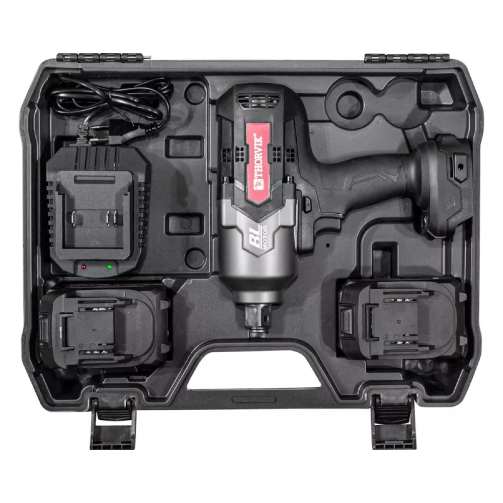 Thorvik BBIW341700 аккумуляторный ударный гайковерт (2 x 4 Ач, ЗУ) 053654