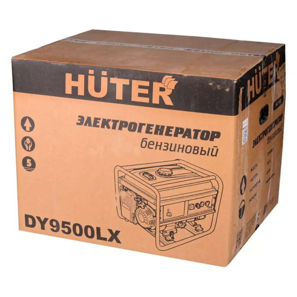 HUTER DY9500LX бензиновый генератор 64/1/40
