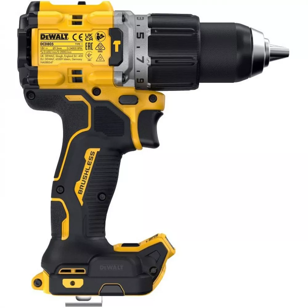 DeWalt DCD805E1T аккумуляторная ударная дрель-шуруповерт (1 x 1,7 Ач, ЗУ) DCD805E1T-QW