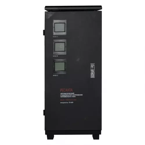 Ресанта АСН-15000/3-ЭМ трехфазный стабилизатор напряжения 63/4/5