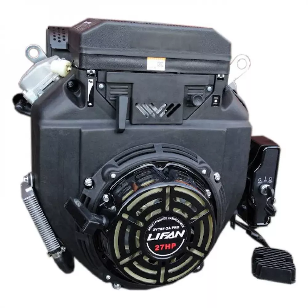 Lifan LF2V78F-2A PRO D25 3А бензиновый двигатель с ручным и электрозапуском