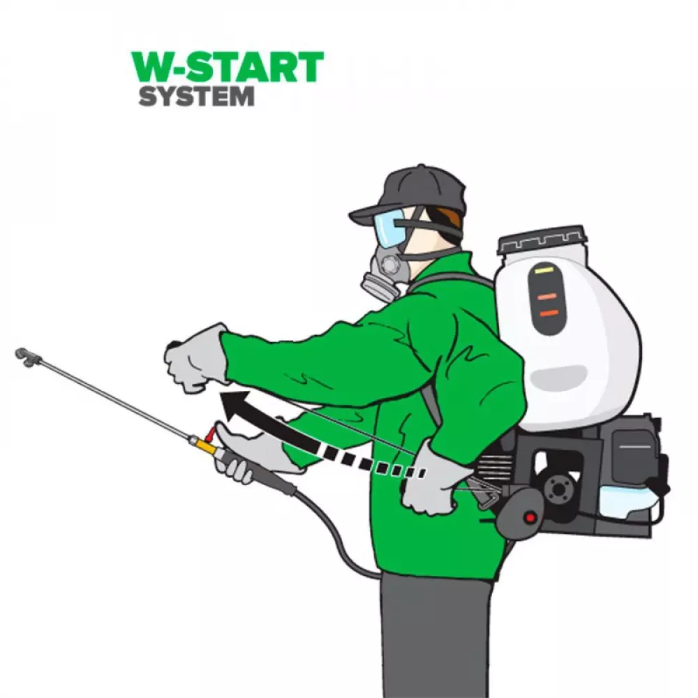 Опрыскиватель бензиновый ранцевый Caiman PS25 FOG KING, 355011